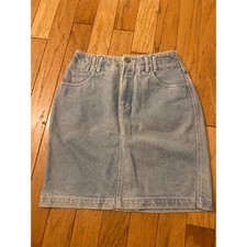 NWT Liz Wear women's light wash Y2K denim skirt size 6