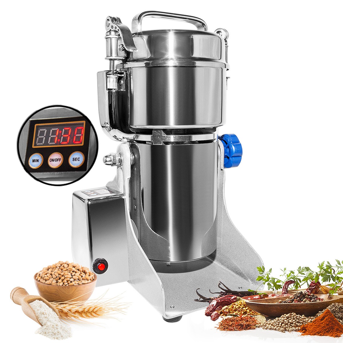 Electric Grain Mill Commercial 300g Swing Type Grain Grinder Mill