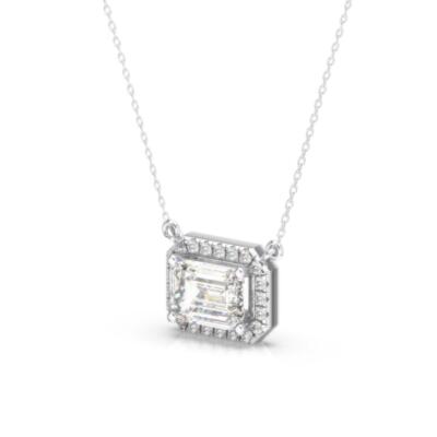 IGI Diamond Engagement Ring VVS2 D Emerald Cut 2.10 Ctw Lab-created Sparkling