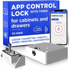 Habit Control Furniture Lock App, Classic and Timer, For Cabinets and Drawers
