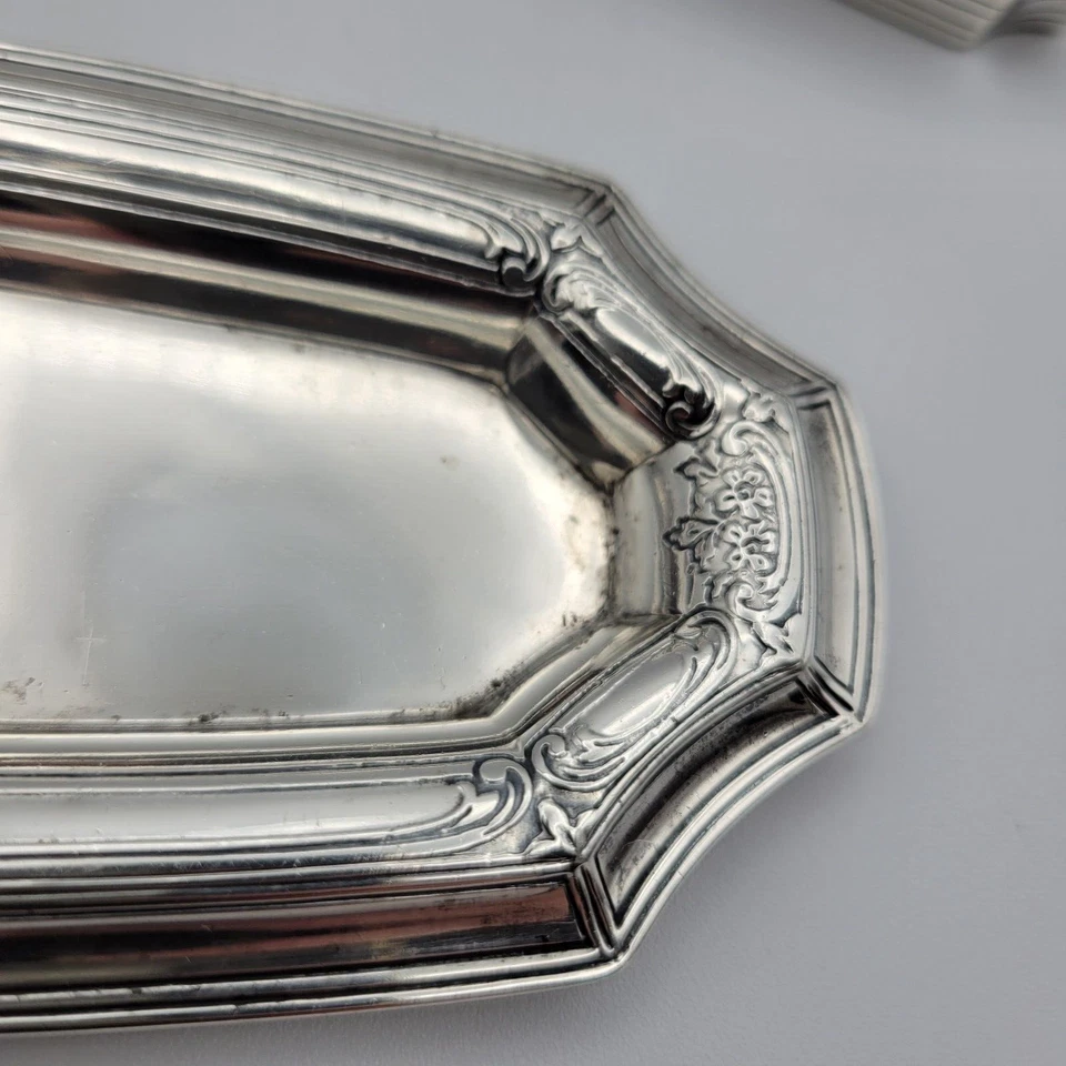 Conjunto de cômoda antiga TIFFANY & CO prata esterlina 925-1000 (3) - Imagem 3 de 4