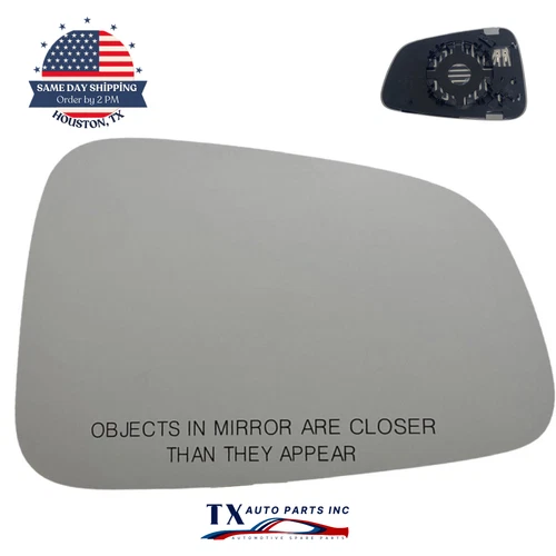 For 2016-21 Tesla Model X Passenger Side Heated Mirror Glass w/o Auto Dimming