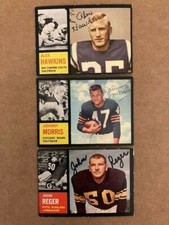 John Reger Signed 1962 Topps SP Football Card with COA