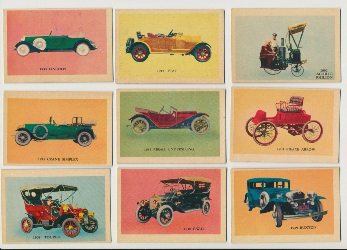 1959 V339 Parkhurst Products OLD TIME AUTOS (Canada) -Partial Set