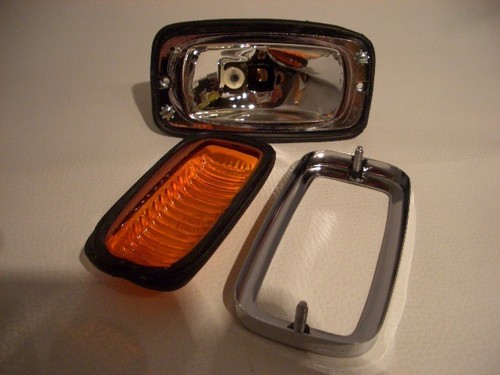 2 x HELLA Oldtimer Einbau-Blinker Blinkleuchten ECHTGLAS TURN-SIGNAL-LIGHTS NOS - Bild 10 von 10