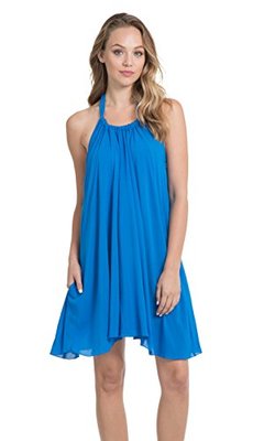 green emerald velvet dress Elan Womens Summer Mini Sundress Brown L at Amazon Women's Clothing store