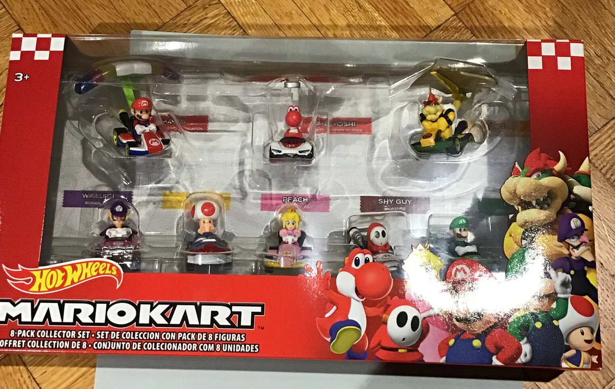 Hot Wheels - Coffret 8 Véhicules Mario Kart avec 3 Ailes - Notre