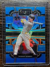 2024 Panini Select Jackson Merrill RC Concourse Blue Prizm 056/199 Padres SP