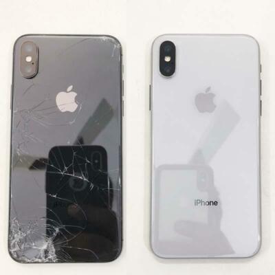 iPhone 8, 8 Plus, X, XS, XR, XS Max Back Rear Broken Glass Repair