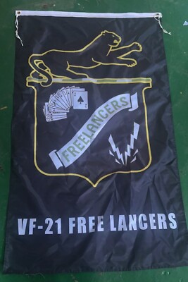 USN VF-21 Freelancers 3x5 ft Single-Sided Flag Banner F 14 Tomcat