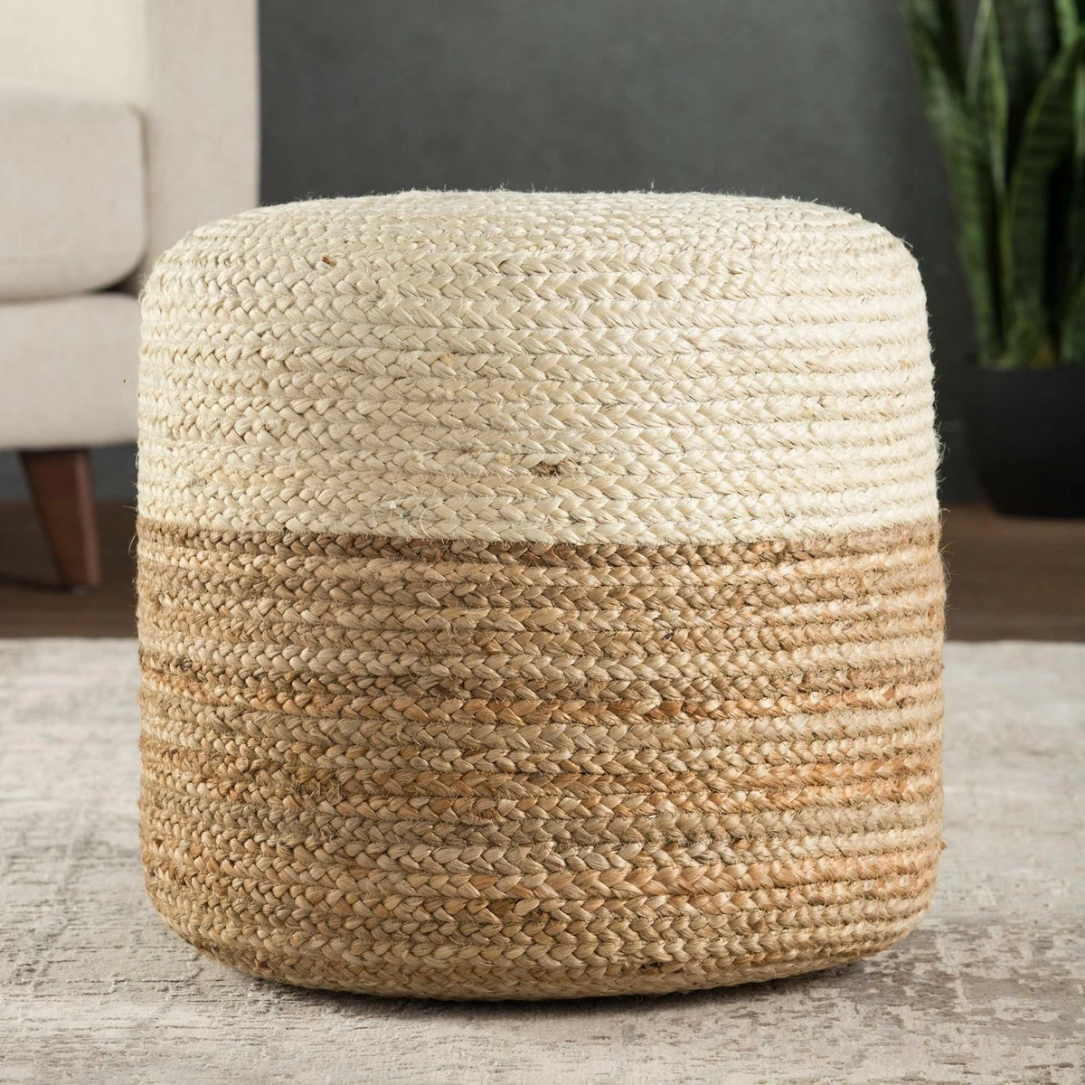 Two clearance tone pouf