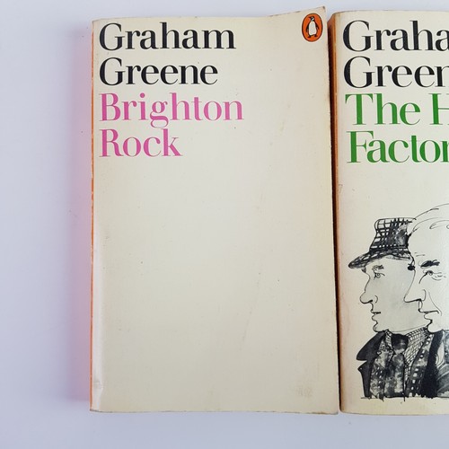 Graham Greene Novels 3 Pack Bundle Brighton Rock Human Factor 1971 Paperback - Picture 2 of 9
