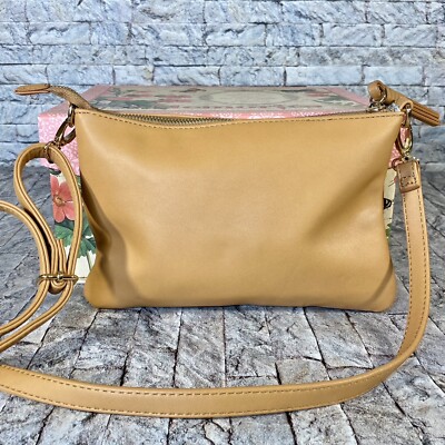 Mark and Hall convertable Bag Mark & Hall Cross Body Camel Tan Laser Cut Convertible Bag  main image 2
