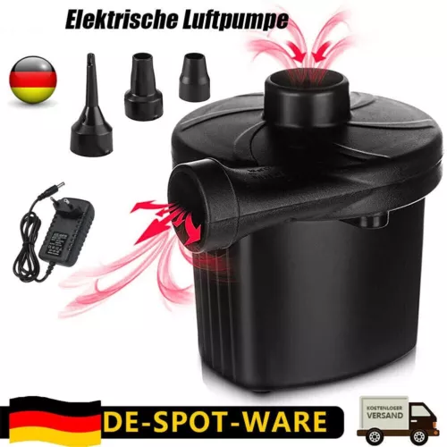3 in 1Elektrische Pumpe 230V Luftpumpe Pool Schlauchboote Luftmatratze Gebläse - Imagen 1 de 14
