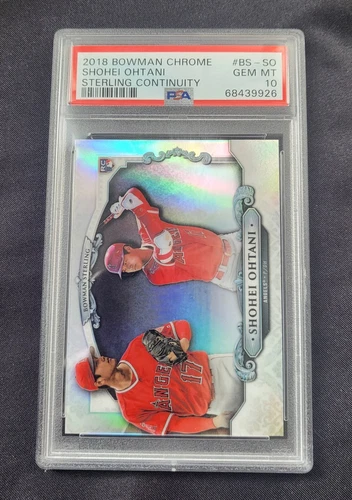 2018 Bowman Chrome Sterling Continuity Shohei Ohtani Angels RC Rookie PSA 10