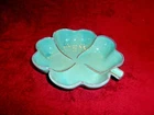 Vintage Frankoma  Pottery #223 4 Leaf Clover Ashtray,  Color is Debatable