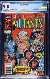 New Mutants #87 CGC 9.8 Newsstand Edition Stunning Book! 1st App of Cable 1990