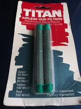 Titan 500-200-03 Filter Airless Spray Gun Coarse 30 Mesh Green New 2 Pack