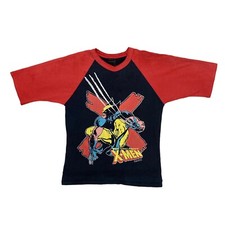 Vintage Marvel Uncanny X-Men 1993 Wolverine Raglan T-Shirt Youth/Kids Large