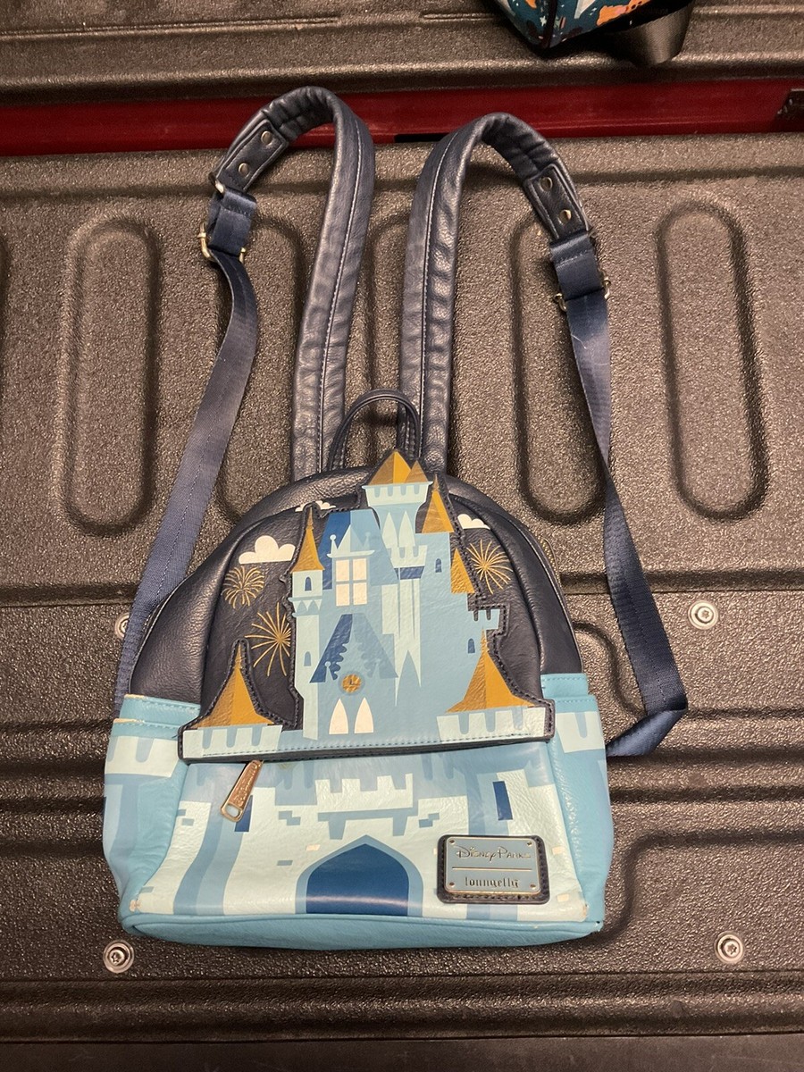 *LOUNGEFLY X DISNEY* SLEEPING BEAUTY CASTLE MINI BACKPACK* RARE LIMITED RELEASE* HTF Rare Loungefly Sleeping Beauty Castle Mini Backpack USED  main image 2