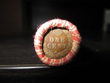 ROTOLO FUCILE MIX PENNY TESTA INDIANA GRANO SIGILLATO CON MONETA INDIAN CENT END LOTTO D7