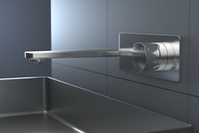 Design Waschtischarmatur XELO Wandmontage Unt...
