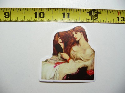LADY LILITH DANTE GABRIEL ROSSETTI SMALL STICKER DECAL PAINTING MUSEUM ART