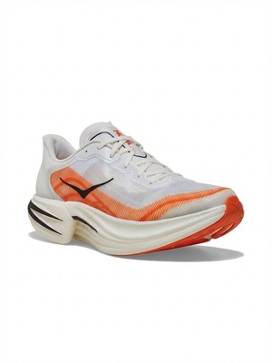 NEW HOKA unisex cielo x1 2.0 ms shoes in frost/lava Unisex HOKA Cielo X1 2.0 | Speed-Driven Racing Shoe | Frost  main image 4