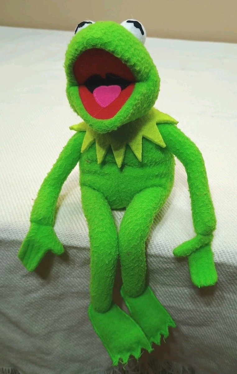 Frog Plush Toy Realistic Kermit The Frog Puppet Kermit The Frog
