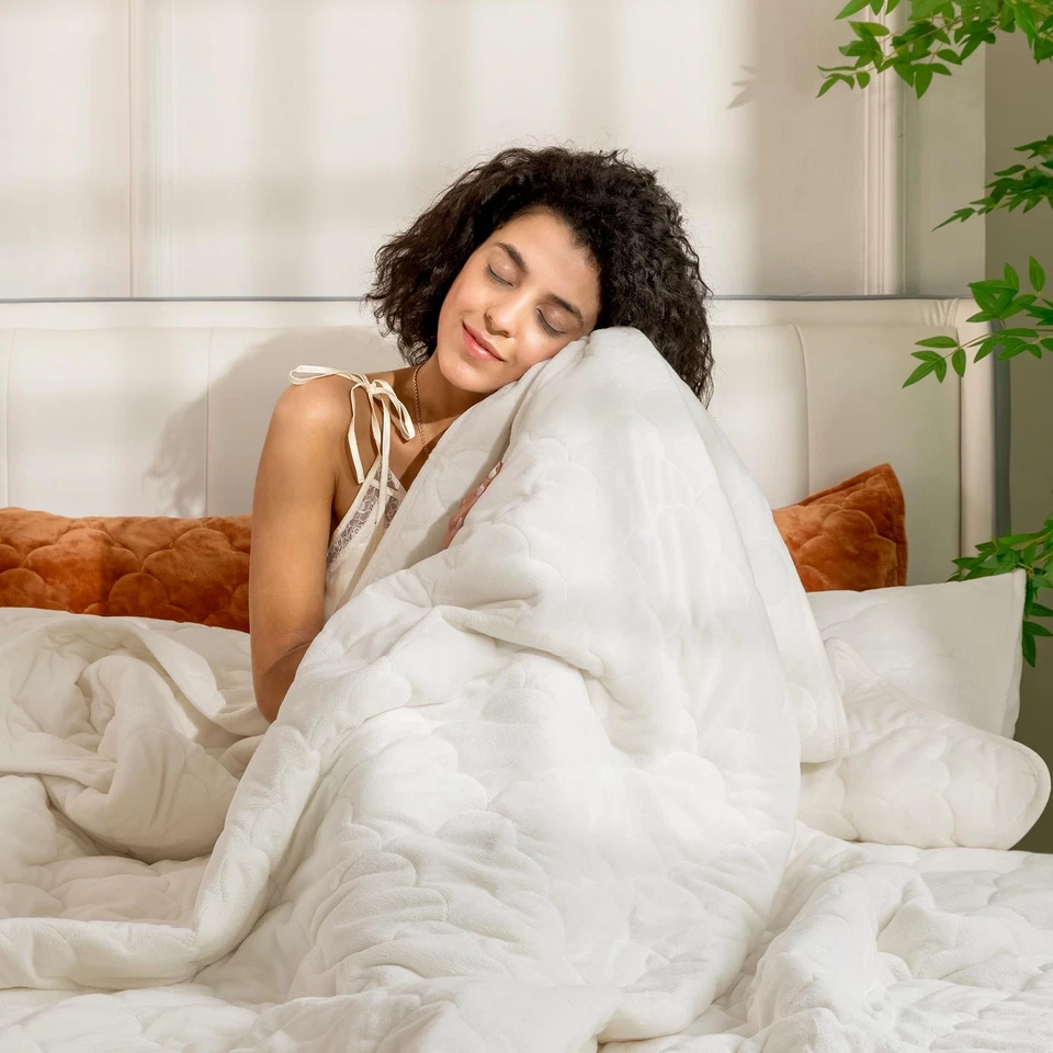 Бархатное одеяло комплект королевский размер - роскошь легкий бархат кровать одеяло и 2 таблетки... - Изображение 4 из 4