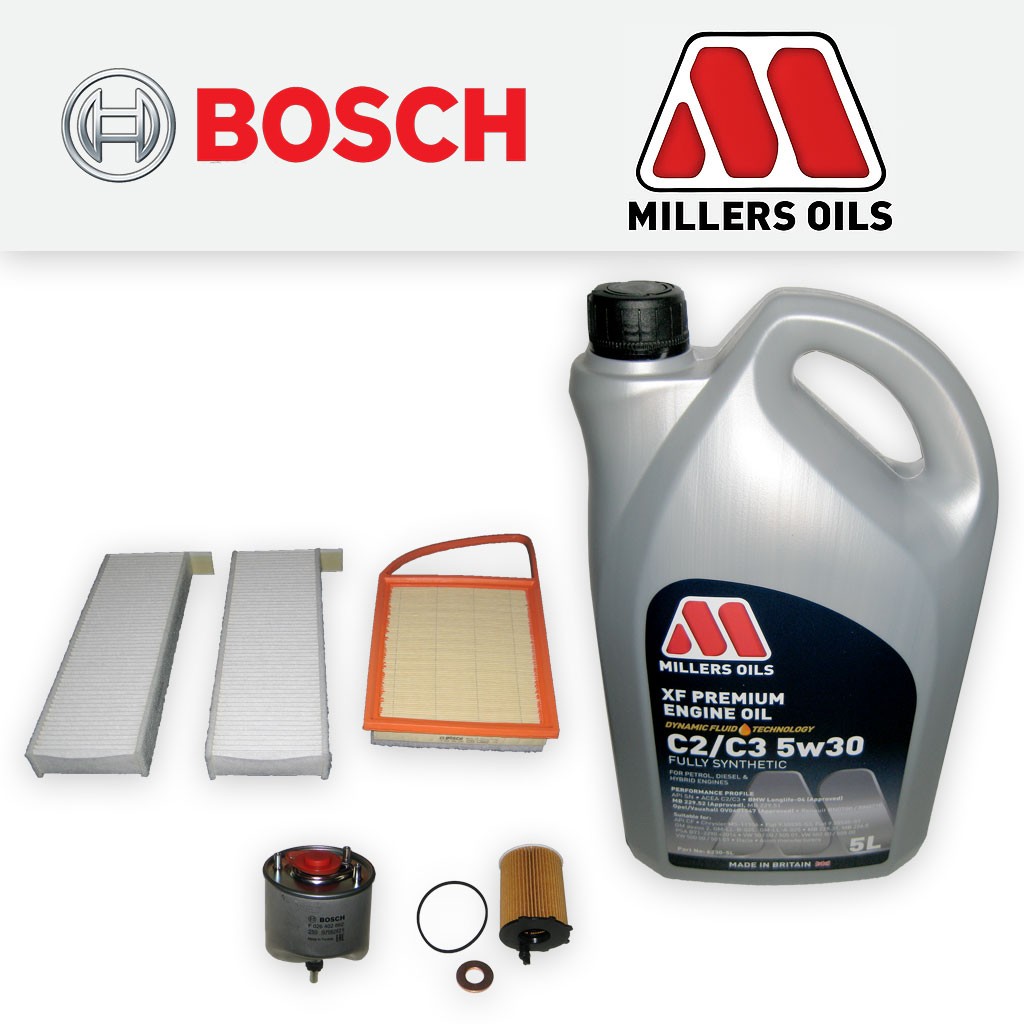 SERVICE KIT CITROEN C4 PICASSO 1.6 HDI DV6C DV6D OIL AIR FUEL CABIN FILTERS +OIL