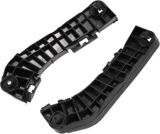 1 Pair Bumper Brackets Support Fender Cover, Durable Plastic Black Front Lef