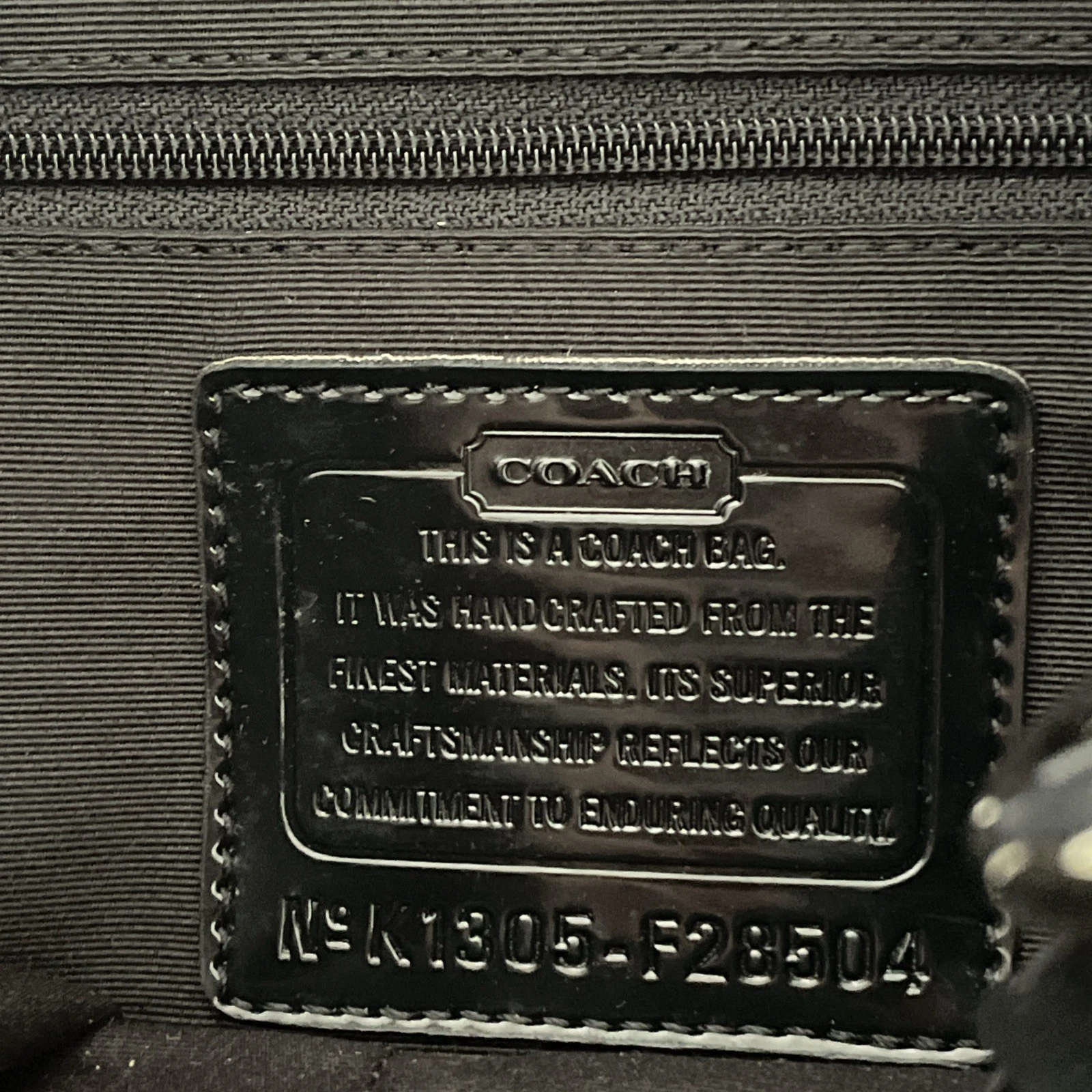 Borsa Coach F28504 nera bianca nuova con etichetta