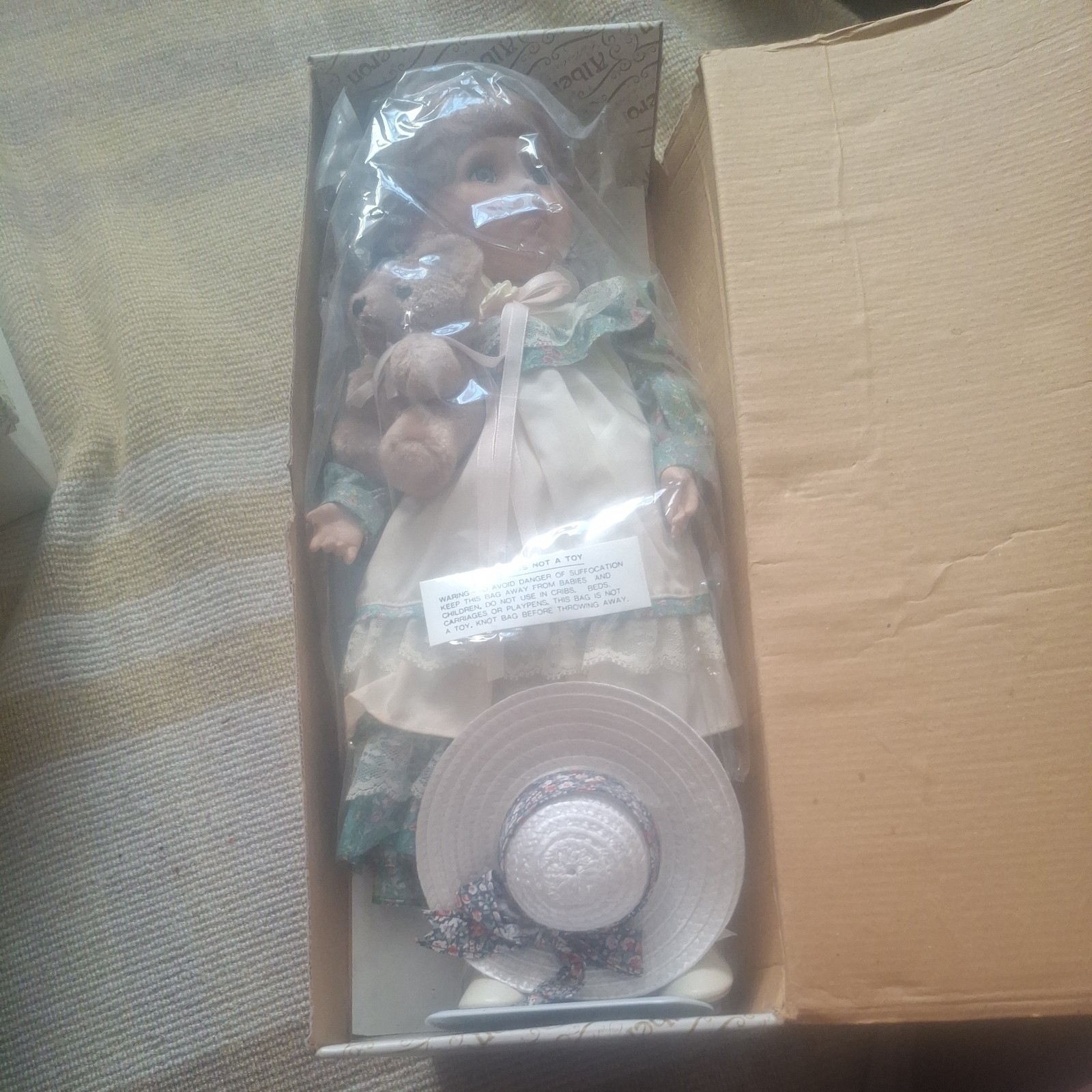 Alberon Vintage Porcelain Doll 17" Tall ‘Karen ’