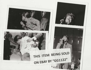 JAMES BROWN - Set of  4 b&w ORIG. Glossy  5" x 3.5" photos (Not scans or copies)
