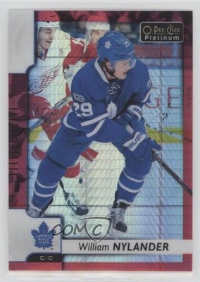 2017-18 O-Pee-Chee Platinum Red Prism 9/199 William Nylander #108 0i6