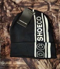 MENS DC SHOES BLACK BEANIE HAT CAP ONE SIZE