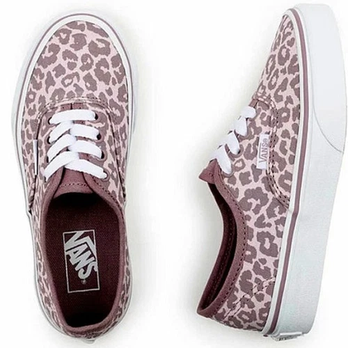 Vans Sneaker Leopardate Autentiche Bambini Ragazze Orchidea Ghiaccio Viola Taglia 10.5K NUOVE