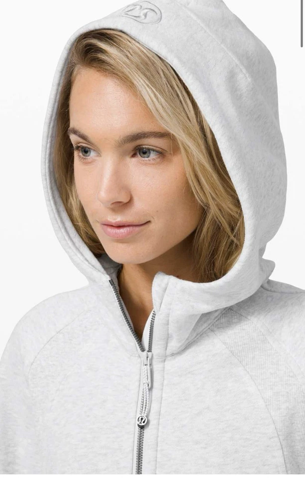 Sudadera con Capucha Lululemon Buceo Grande 1/2 Cremallera Pullover Athleisure Talla M/L Gris Foto 2 de 4