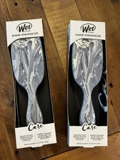 2 Pack - Wet Brush Shine Enhancer - Metallic Marble Silver - RARE Color