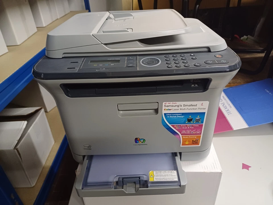 STAMPANTE A COLORI   SAMSUNG CLX 3170 FN MULTIFUNZIONE NON FUNZIONANTE . - Immagine 2 di 4