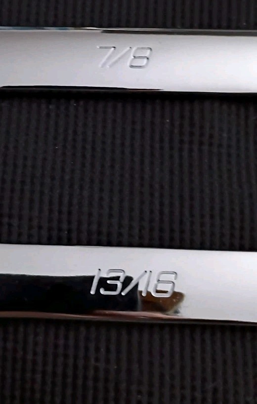 CARLYLE-11pc.,LONG  PATTERN COMBINATION WRENCH SET,    SAE 3/8"- 1" ,Older stamp