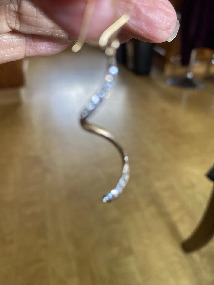 Beautiful Gold Spiral Earrings With Tiny Set Stones From H Samuel - Image 2 of 3