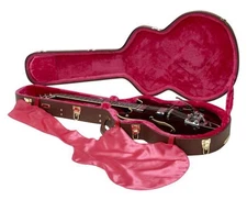 Gator Cases GW-335-BROWN Semi-Hollow Guitar Deluxe Wood Case - Brown - Open Box