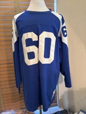 STALL & DEAN Throwback 1960 Dallas Cowboys Stitched Jersey Size 4XL.      P19190