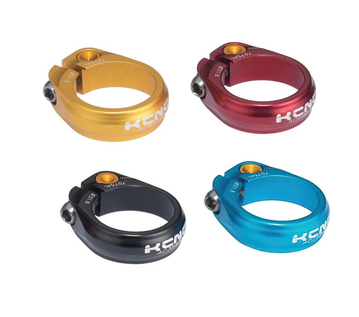 KCNC SC-11 Seatpost Clamp For Mountain Bike - 31.8mm 34.9mm 36.4mm 36.9mm 38.2mm 39mm Gold Blue