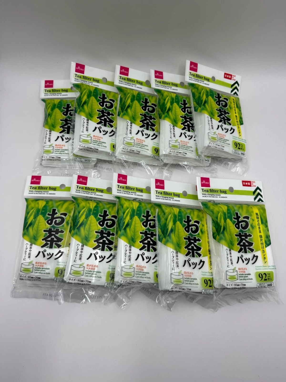Daiso Empty Leaf Tea Filter Bag Compact Type 92 pcs x 10 set NEW Made in Japan
Opens in a new window