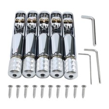 Pack of 5 Individual Single Tubular Fixed Bridge 5 String Bass Bridge for Hea...