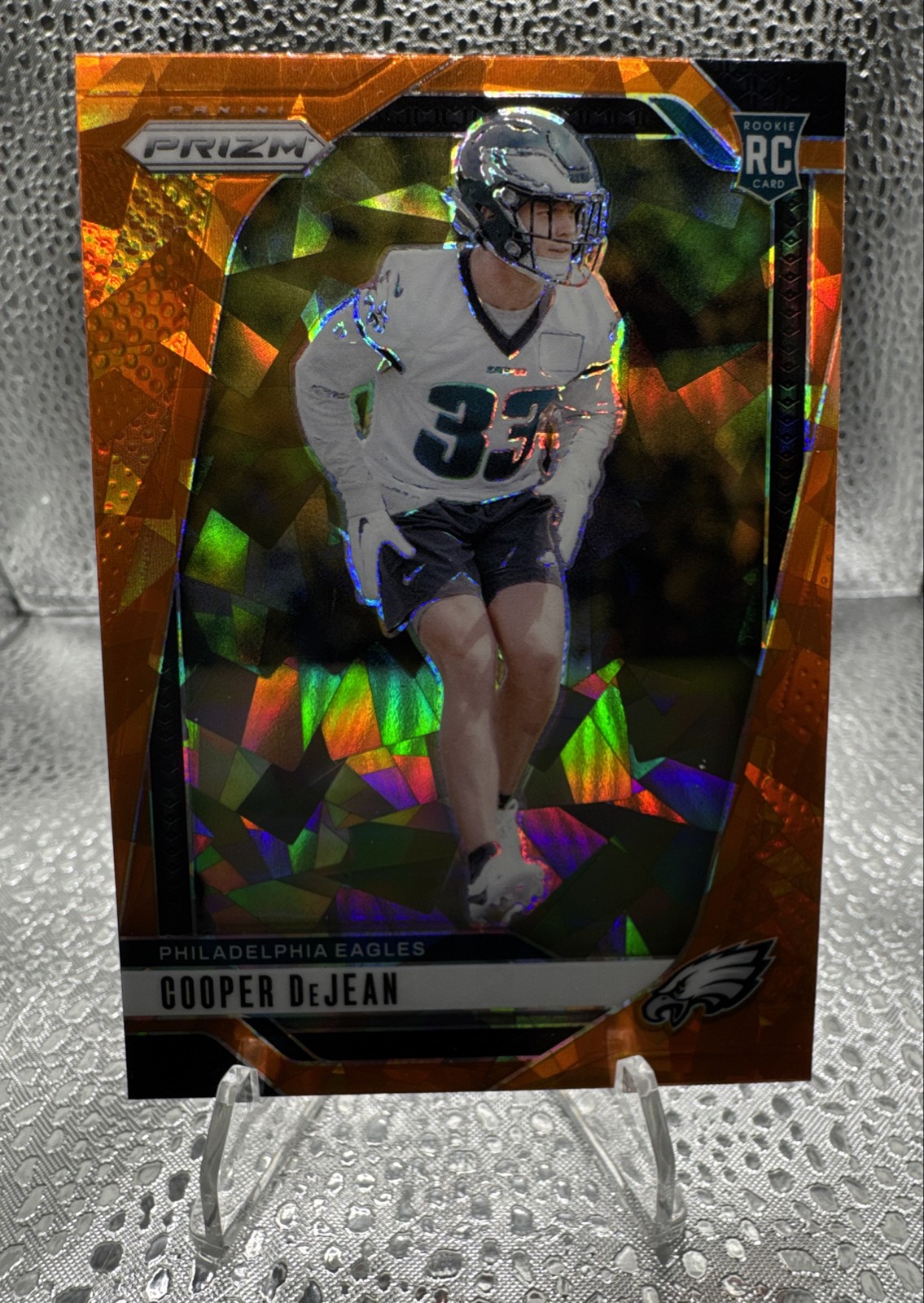 2024 Panini Prizm - Rookies Cooper DeJean #321 Orange Ice Prizm (RC)