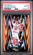 2024 PANINI SELECT ORANGE TECTONIC #397 TIDJANE SALAUN PSA 10
